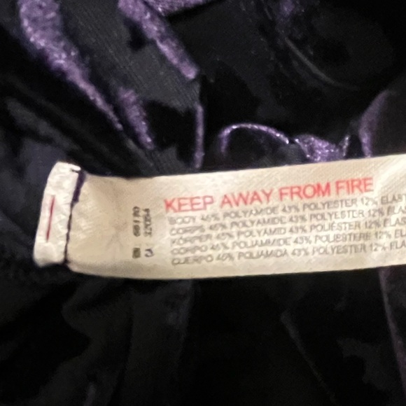 NWT FREE PEOPLE DARK PURPLE BODYSUIT - Picture 4 of 5